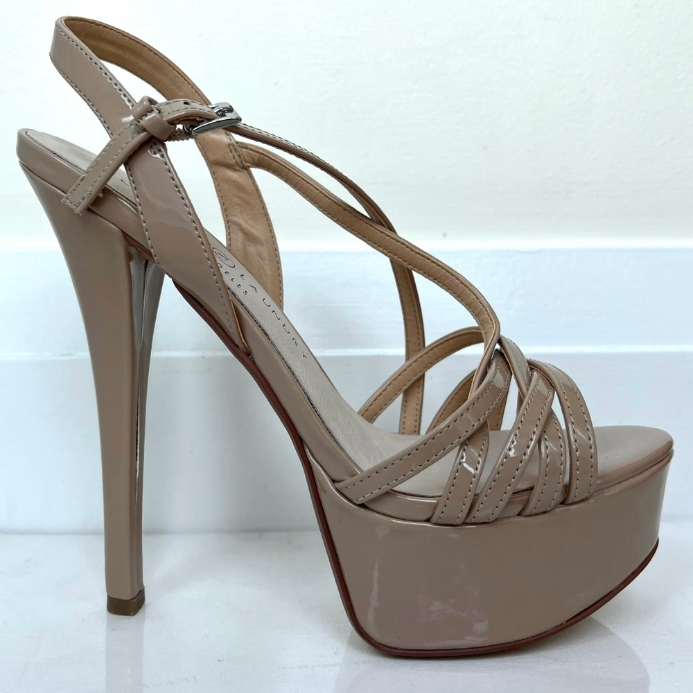 Chinese Laundry Women's Tippy Top Platform Nude Heels Size EU 38.5/US 8 (GUC)